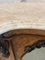 Antike viktorianische Anrichte aus Nusswurzelholz mit Marmorplatte 16