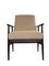 Mid-Century 2 Sessel aus Leinen in Beige mit Hocker von Henryk Lis, 1960er, 3er Set 8