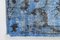 Turkısh Vintage Faded Blue Wool Area Rug 11