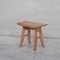 Mid-Century Oak French Stool by Guillerme Et Chambron 1