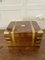 Antique Victorian Quality Burr Walnut Brass Bound Writing Box 4
