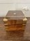 Antique Victorian Quality Burr Walnut Brass Bound Writing Box 5