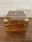 Antique Victorian Quality Burr Walnut Brass Bound Writing Box, Image 5