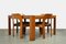 Tavolo da pranzo vintage con sedie in compensato e tavolo in legno con intarsi in ardesia, anni '70, Immagine 4