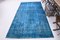 Turkish Sky Blue Overdye Vintage Rug 7