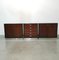 Italian Wood and Aluminum Buffets and 1 Chest of Drawers by Gianni Moscatelli for Formanova, 1970s, Set of 3 1