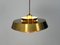 Mid-Century Danish Nova Pendant Lamp in Brass by Jo Hammerborg for Fog & Mørup, 1960s 6