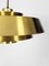 Mid-Century Danish Nova Pendant Lamp in Brass by Jo Hammerborg for Fog & Mørup, 1960s, Image 2