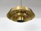 Mid-Century Danish Nova Pendant Lamp in Brass by Jo Hammerborg for Fog & Mørup, 1960s 4