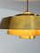 Mid-Century Danish Nova Pendant Lamp in Brass by Jo Hammerborg for Fog & Mørup, 1960s, Image 8