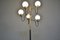 Italienische Stehlampe mit 5 Leuchten aus Marmor & Glas, 1950er 6