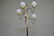 Italienische Stehlampe mit 5 Leuchten aus Marmor & Glas, 1950er 4
