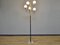 Italienische Stehlampe mit 5 Leuchten aus Marmor & Glas, 1950er 3