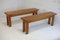 Brutalist French Bench, 1960, Set of 2 9