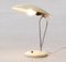 Italienische Tischlampe in Weiß, Chrom & Messing, 1950er 8