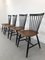 Swedish Teak Chairs by S. E. Fryklund for Hagafors, 1960s, Set of 4 16