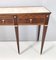 Large Vintage Italian Walnut Console with Glass Top by Paolo Buffa 11