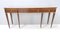 Large Vintage Italian Walnut Console with Glass Top by Paolo Buffa 5