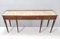 Large Vintage Italian Walnut Console with Glass Top by Paolo Buffa, Image 6