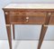 Large Vintage Italian Walnut Console with Glass Top by Paolo Buffa 9