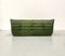 Vintage Green 3-Seater Leather Togo Sofa by Michel Ducaroy for Ligne Roset, 1970s 8