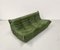Vintage Green 3-Seater Leather Togo Sofa by Michel Ducaroy for Ligne Roset, 1970s 5