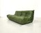 Vintage Green 3-Seater Leather Togo Sofa by Michel Ducaroy for Ligne Roset, 1970s 7