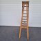 Ancient 8-Step Fir Wood Stepladder, 1930s 5