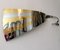 Postmodern Gold & Chrome Ribbon Wall Sculpture by Curtis Jere, USA, 1989 3