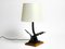 Very Large Iron in the Shape of an Eagle with a Teak Wooden Base Table Lamp, 1940s, Image 2