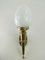 Vintage Messing Wandlampe, 1930 3