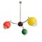 Mid-Century Modern Multicolored Sputnik Pendant, 1950s 1