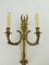 French Empire Gold Swan Wall Lamps, Set of 2 2