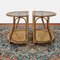Tables de Chevet Vintage en Bambou, Italie, 1980s, Set de 2 1