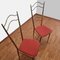 Italienische Messing Stühle im Stil von Chiavarri, 1960er, 2er Set 5