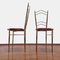 Italienische Messing Stühle im Stil von Chiavarri, 1960er, 2er Set 6