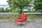 Mid-Century Walnut Easy Chair from Knoll Antimott 1