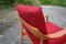 Mid-Century Walnut Easy Chair from Knoll Antimott 23