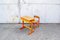 Children's Desk with Folding Seat in the Style of Fratelli Reguitti, 1950s, Set of 2 1