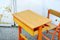 Children's Desk with Folding Seat in the Style of Fratelli Reguitti, 1950s, Set of 2 5