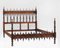 Antique Spindle Wood Bed, 1900s, Image 7