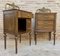 French Walnut and Bronze Bedside Tables or Nightstands, Set of 2, Image 9
