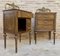 French Walnut and Bronze Bedside Tables or Nightstands, Set of 2 10