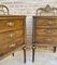 French Walnut and Bronze Bedside Tables or Nightstands, Set of 2 7