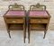 French Walnut and Bronze Bedside Tables or Nightstands, Set of 2, Image 11
