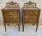 French Walnut and Bronze Bedside Tables or Nightstands, Set of 2 2