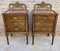 French Walnut and Bronze Bedside Tables or Nightstands, Set of 2, Image 2