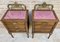French Walnut and Bronze Bedside Tables or Nightstands, Set of 2 4