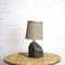 Vintage Blue Slate Table Lamp with Shade, 1970s, Image 4