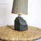 Vintage Blue Slate Table Lamp with Shade, 1970s 5